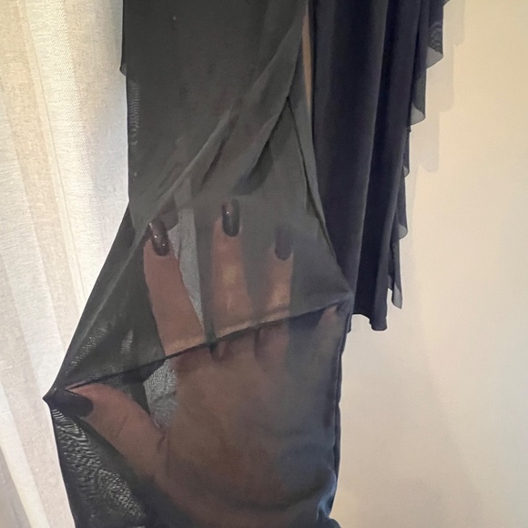 Women's Sheer Ruffle Beach Bottom Cover Up Pants, Size Medium - Picture 7 of 16